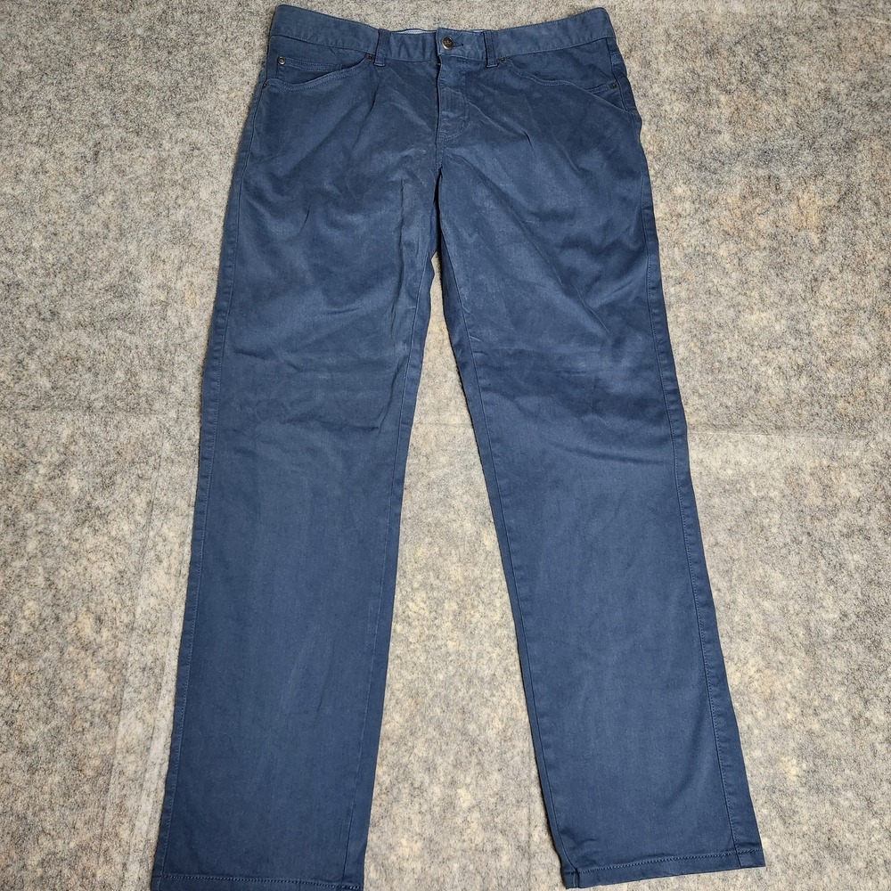 Peter Millar Golf Pants Men 34x30 Navy Blue Ultimate Sateen 5 Pocket Preppy